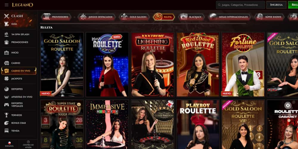 Legiano casino ruletas