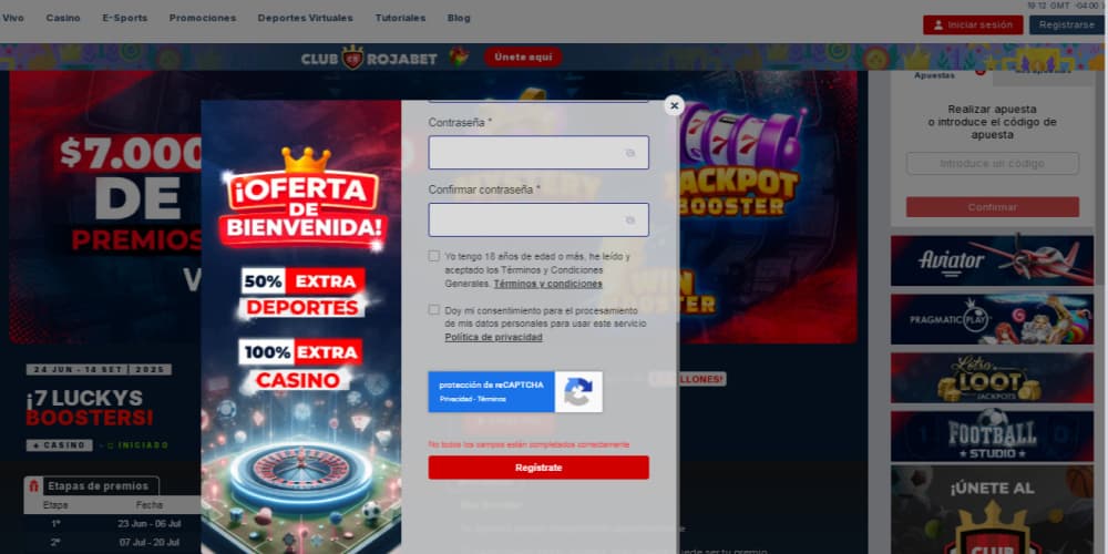 Rojabet casino registro
