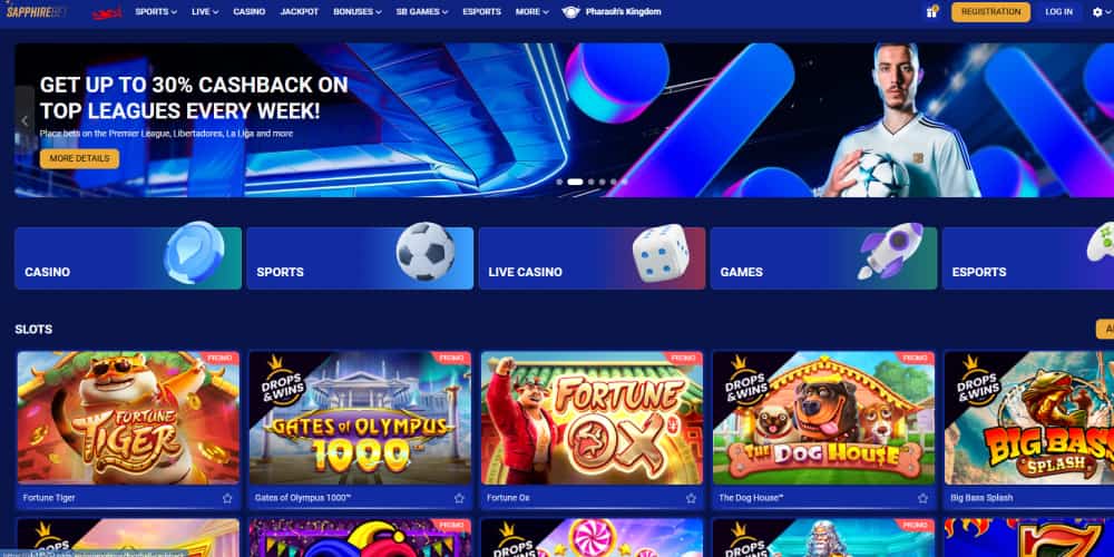SapphireBet casino móvil